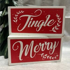 Christmas Holiday Wood Signs
